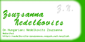 zsuzsanna nedelkovits business card